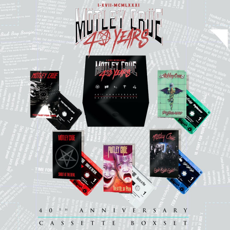 Mötley Crüe – 40 Years (40th Anniversary Ltd. Edition Cassette 